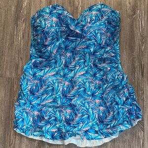 Gottex Light Blue Swimwear with Teal Stitching